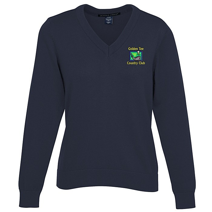 Custom New Classics V-Neck Sweater - Ladies'