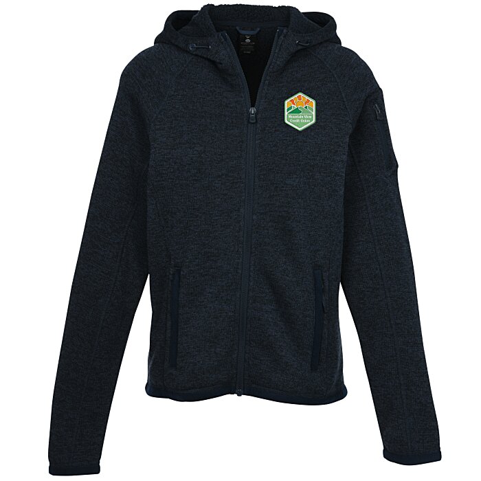 Custom Stormtech Avalante Sweater Fleece Hooded Jacket - Ladies'