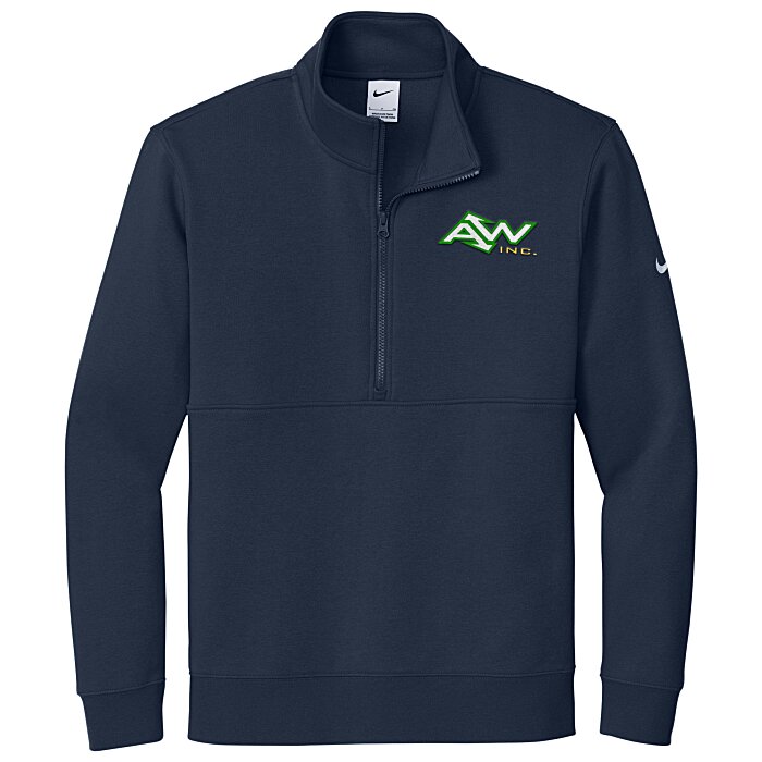 Custom Nike Club Fleece Sleeve Swoosh 1/2-Zip Pullover - Men's