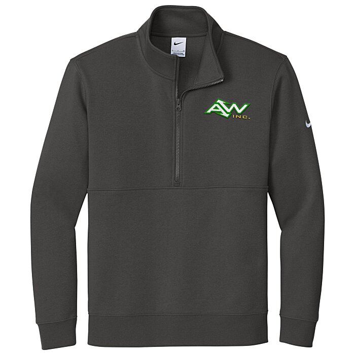 Custom Nike Club Fleece Sleeve Swoosh 1/2-Zip Pullover - Men's