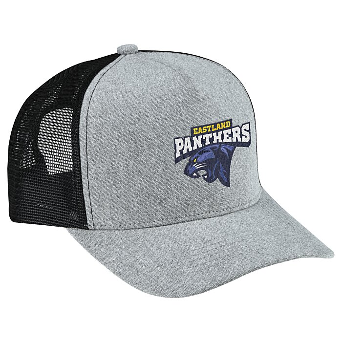Custom Canvas Five Panel Trucker Cap - 24 hr