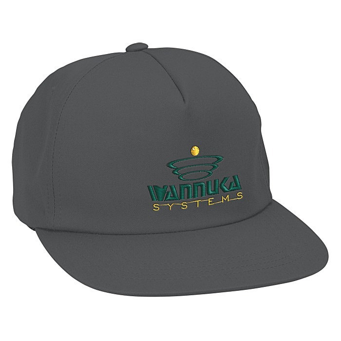 Custom Yupoong Unstructured 5-Panel Snapback Cap