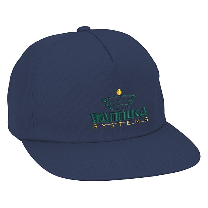 Custom Yupoong Unstructured 5-Panel Snapback Cap
