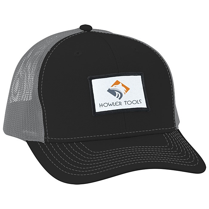 Custom Crofton Snapback Trucker Cap - Full Colour Patch