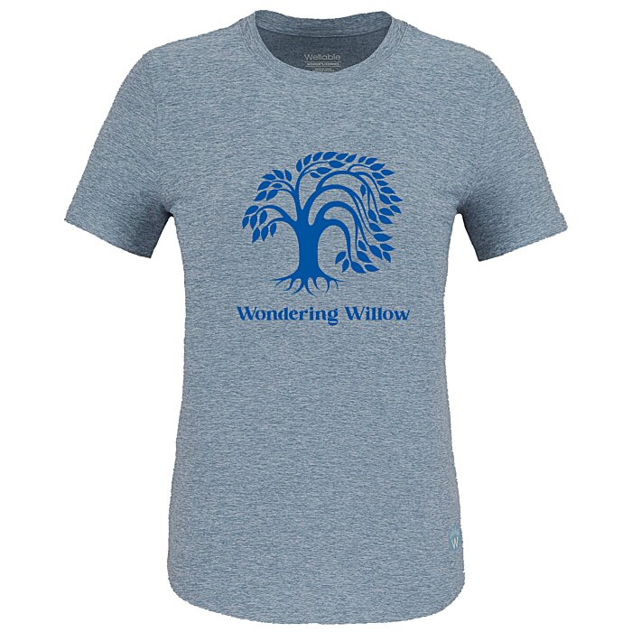 Custom Wellable Crewneck T-Shirt - Ladies\u0026#039;