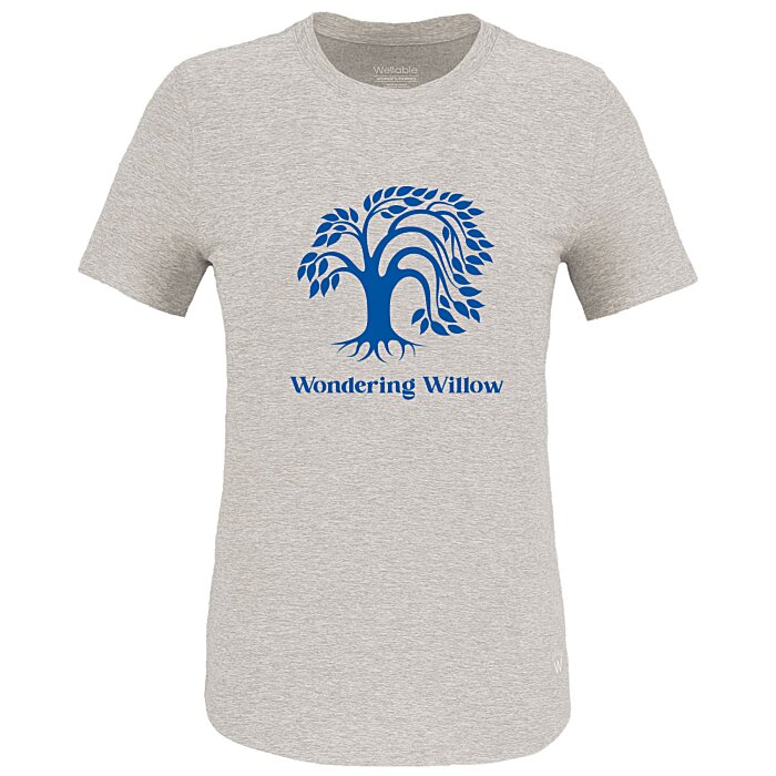 Custom Wellable Crewneck T-Shirt - Ladies\u0026#039;