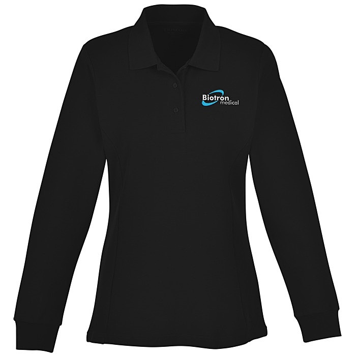 Custom Palo Cotton Pique Long Sleeve Polo - Ladies' - 24 hr
