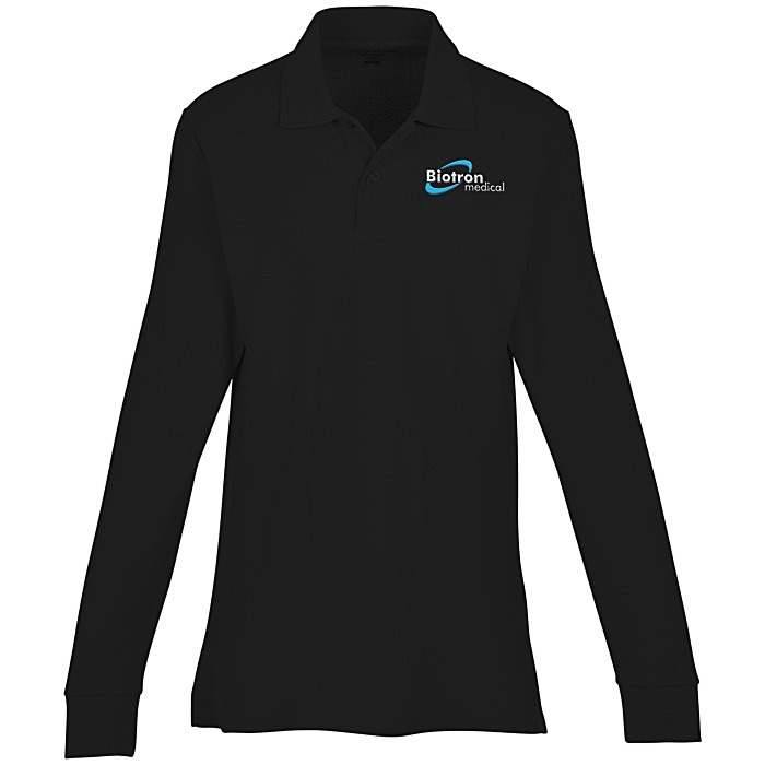 Custom Palo Cotton Pique Long Sleeve Polo - Men's - 24 hr