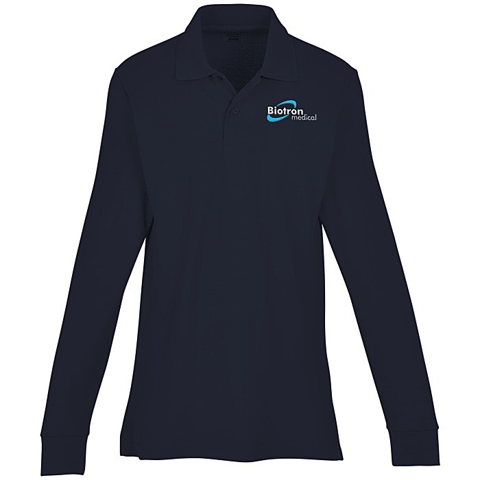 Custom Palo Cotton Pique Long Sleeve Polo - Men's - 24 hr