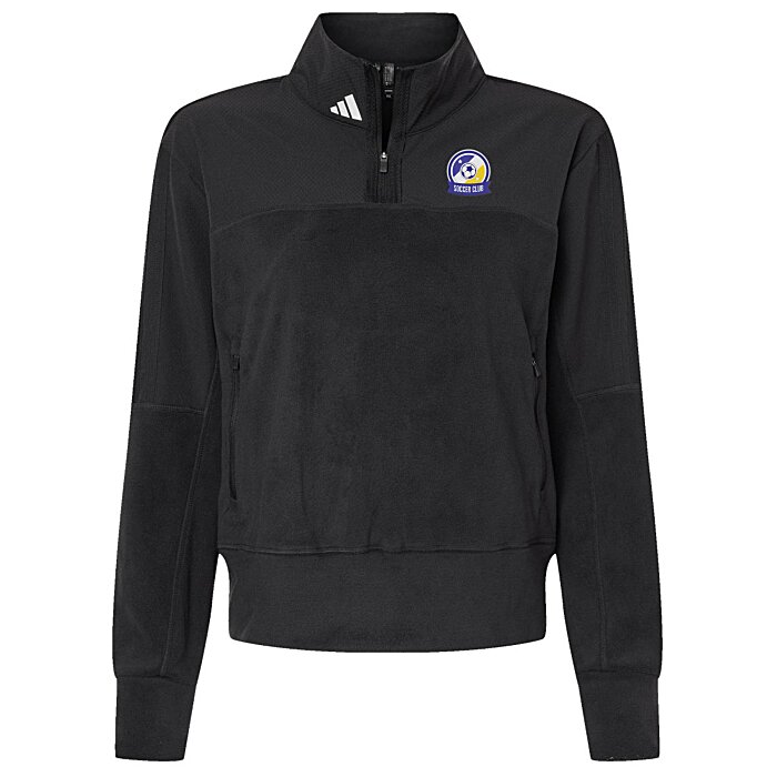 Custom adidas 1\u0026#047;4-Zip Fleece Sweatshirt - Ladies\u0026#039;