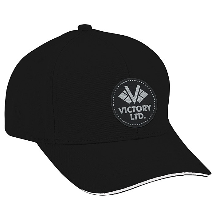 Custom Split Peak Chino Twill Cap - Laser Engraved Patch