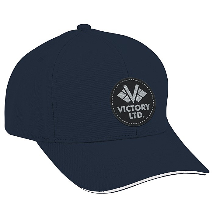 Custom Split Peak Chino Twill Cap - Laser Engraved Patch