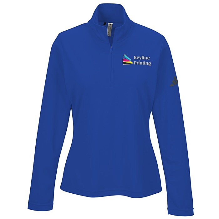 Custom adidas Performance Knit 1/4-Zip Pullover - Ladies'
