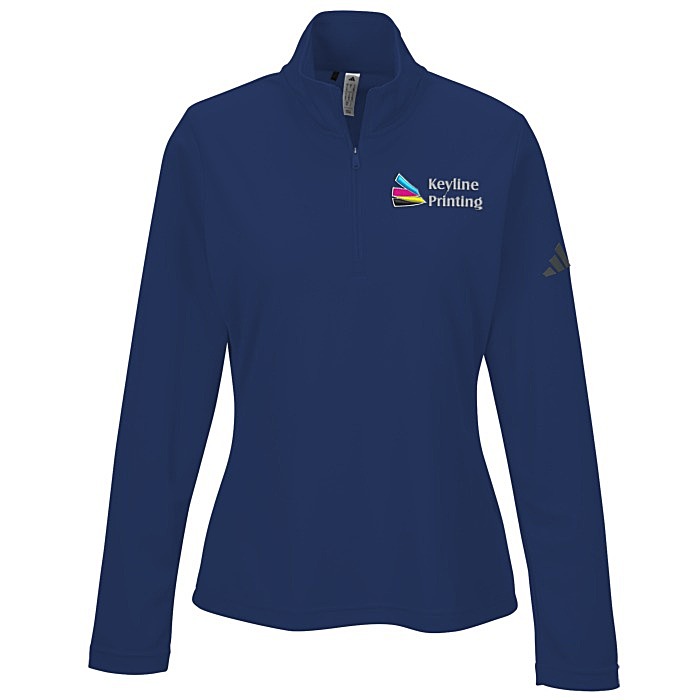 Custom adidas Performance Knit 1/4-Zip Pullover - Ladies'
