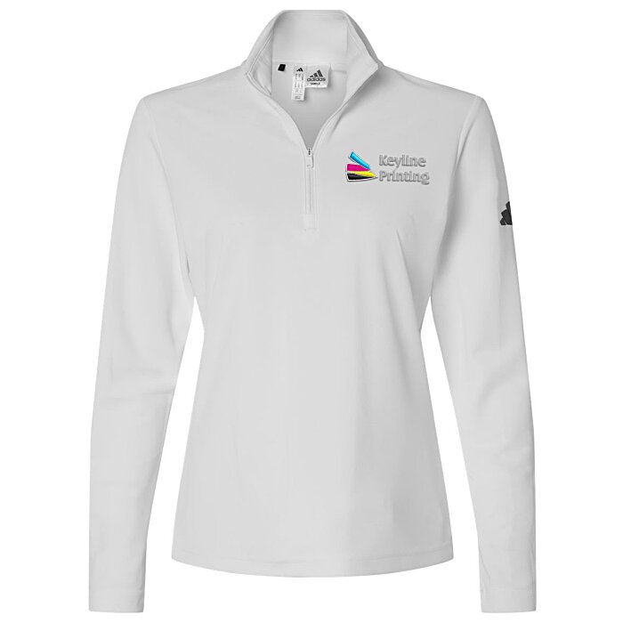 Custom adidas Performance Knit 1/4-Zip Pullover - Ladies'