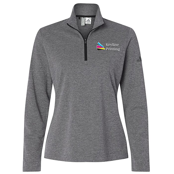 Custom adidas Performance Knit 1/4-Zip Pullover - Ladies'