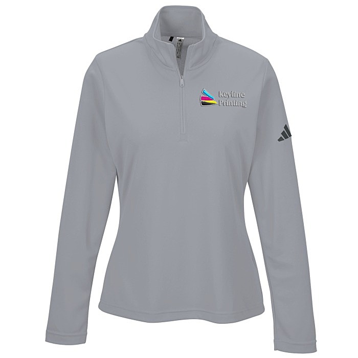 Custom adidas Performance Knit 1/4-Zip Pullover - Ladies'