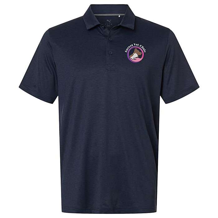 Custom Puma Golf Icon Heather Polo 2.0 - Men's