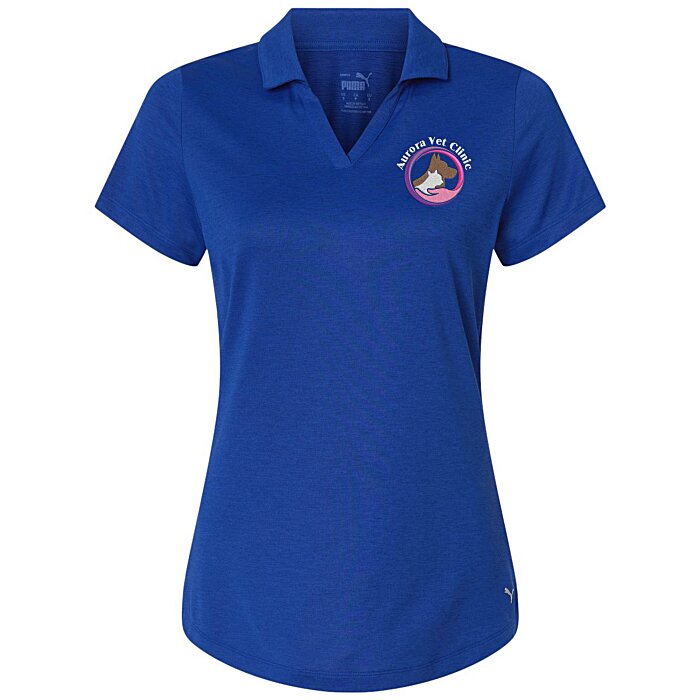 Custom Puma Golf Icon Heather Polo 2.0 - Ladies\u0026#039;