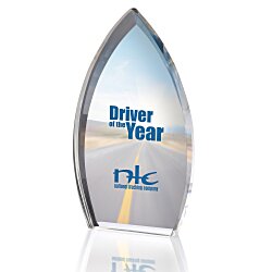 Custom Enterprise Teardrop Acrylic Award - Full Colour