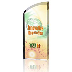 Custom Enterprise Curve Acrylic Award - Full Colour