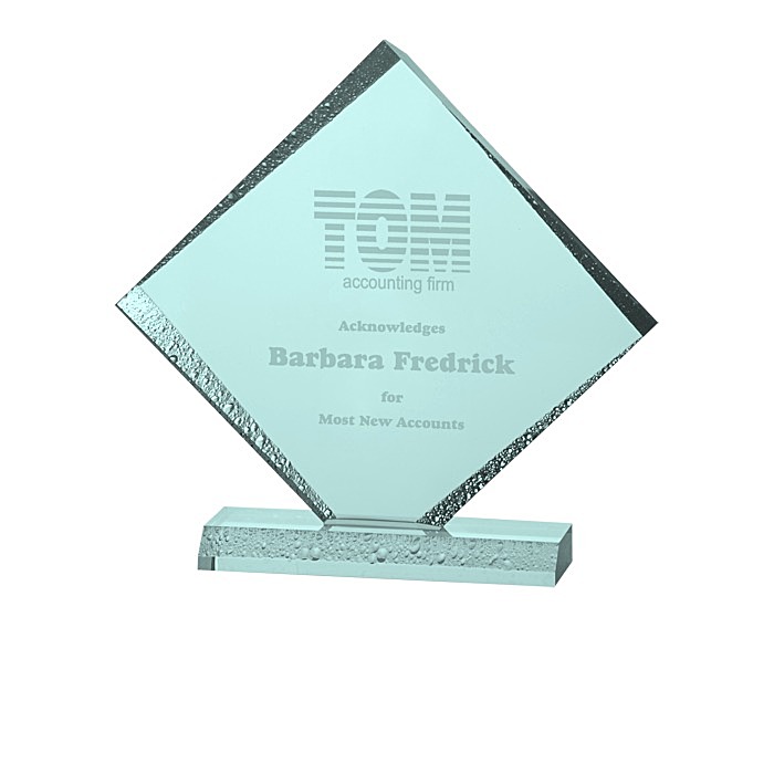 Custom Diamond Acrylic Award
