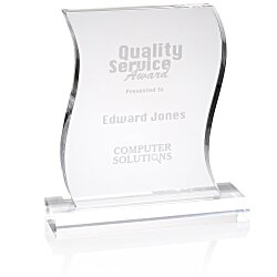 Custom Wave Acrylic Award