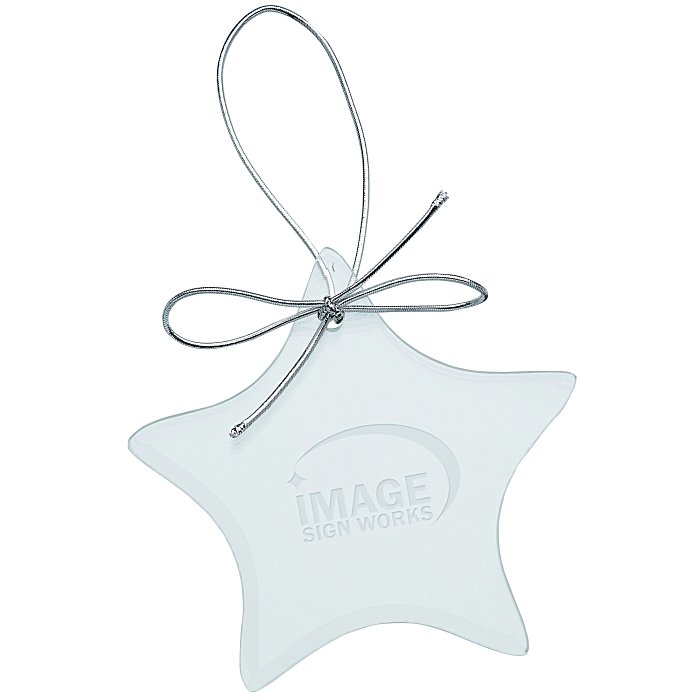 Custom Jade Crystal Ornament - Star