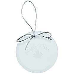 Custom Jade Crystal Ornament - Round