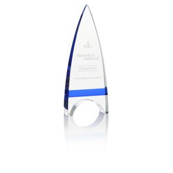 Custom Crystal Crest Award - 9 inches