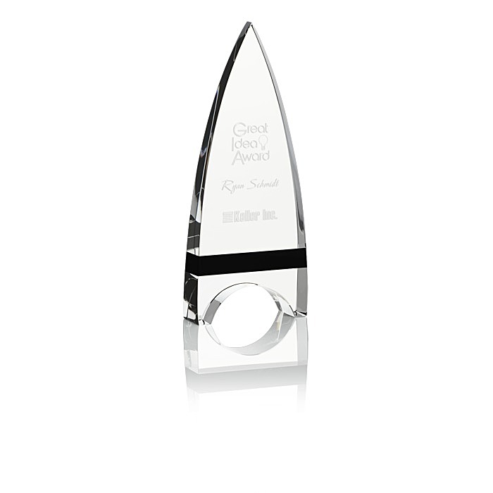 Custom Crystal Crest Award - 8 inches