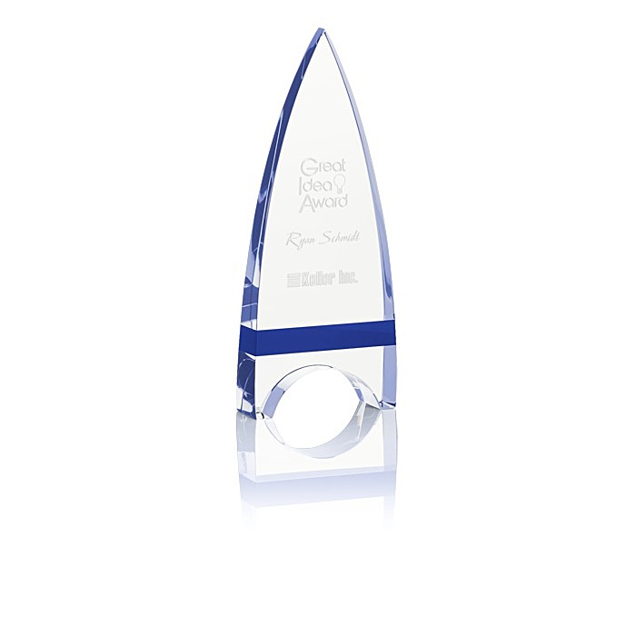 Custom Crystal Crest Award - 8 inches