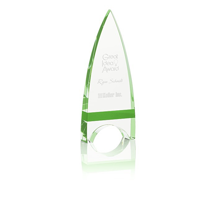 Custom Crystal Crest Award - 8 inches