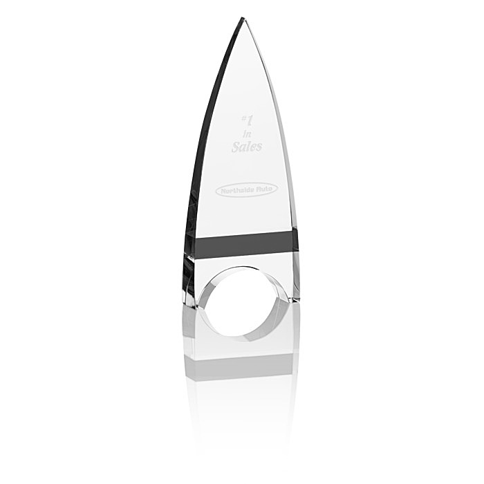 Custom Crystal Crest Award - 7 inches