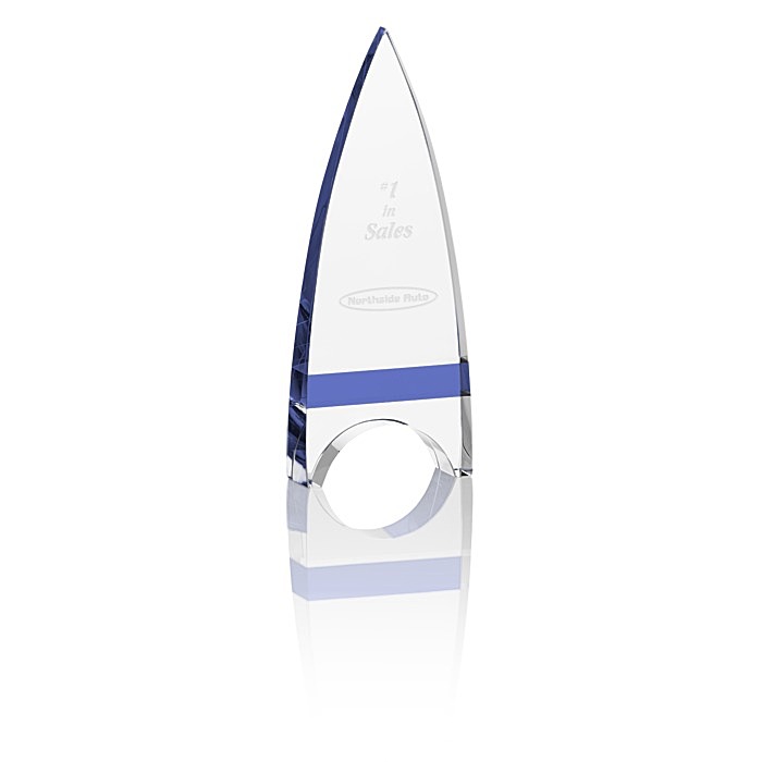 Custom Crystal Crest Award - 7 inches
