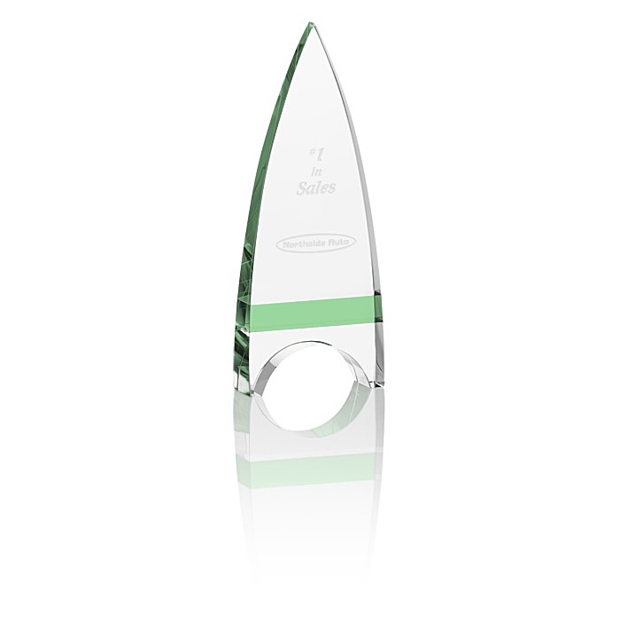 Custom Crystal Crest Award - 7 inches
