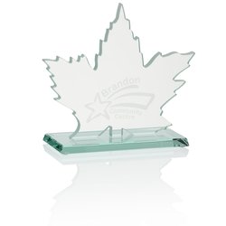 Custom Maple Leaf Jade Award