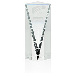 Custom Conquest Crystal Tower Award - 6 inches