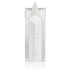 Custom Superstar Crystal Award - 12 inches