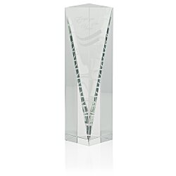 Custom Conquest Crystal Tower Award - 8 inches