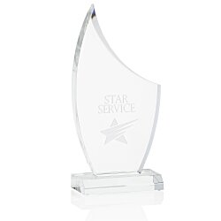 Custom Ascent Acrylic Award - 8 inches