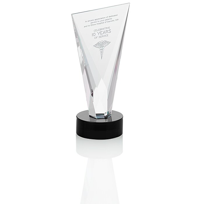 Custom Valiant Crystal Award - 7 inches