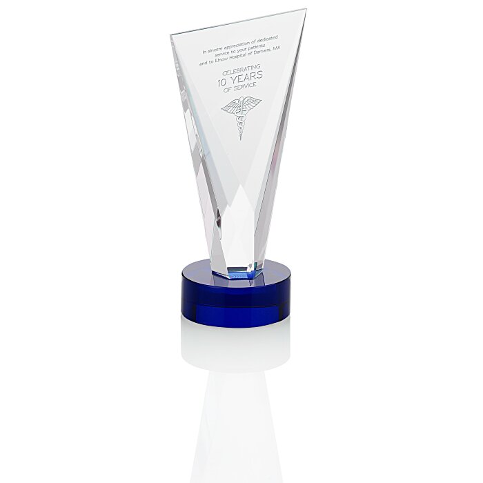 Custom Valiant Crystal Award - 7 inches