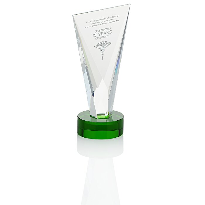 Custom Valiant Crystal Award - 7 inches