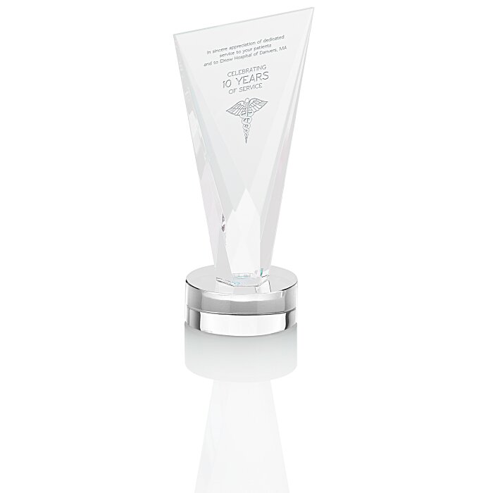Custom Valiant Crystal Award - 7 inches