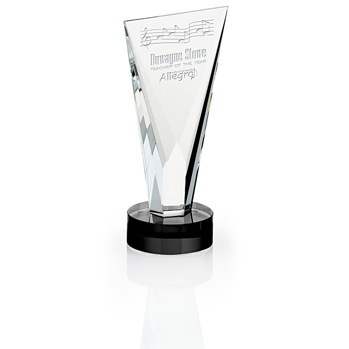 Custom Valiant Crystal Award - 8 inches