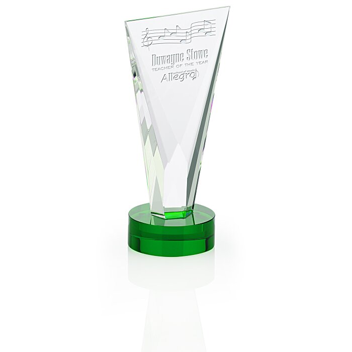 Custom Valiant Crystal Award - 8 inches