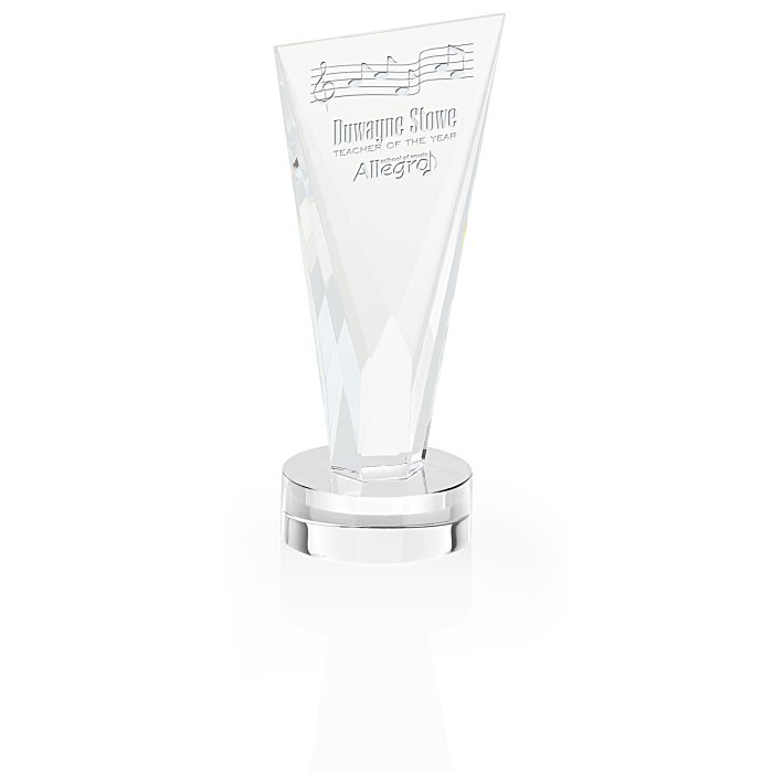 Custom Valiant Crystal Award - 8 inches