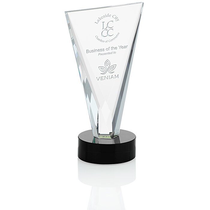 Custom Valiant Crystal Award - 9 inches