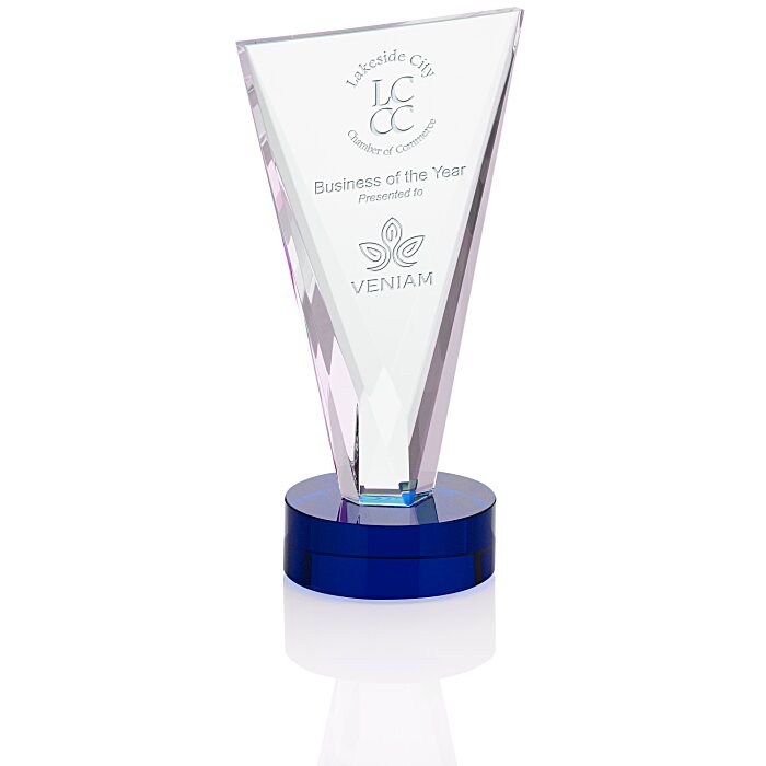 Custom Valiant Crystal Award - 9 inches
